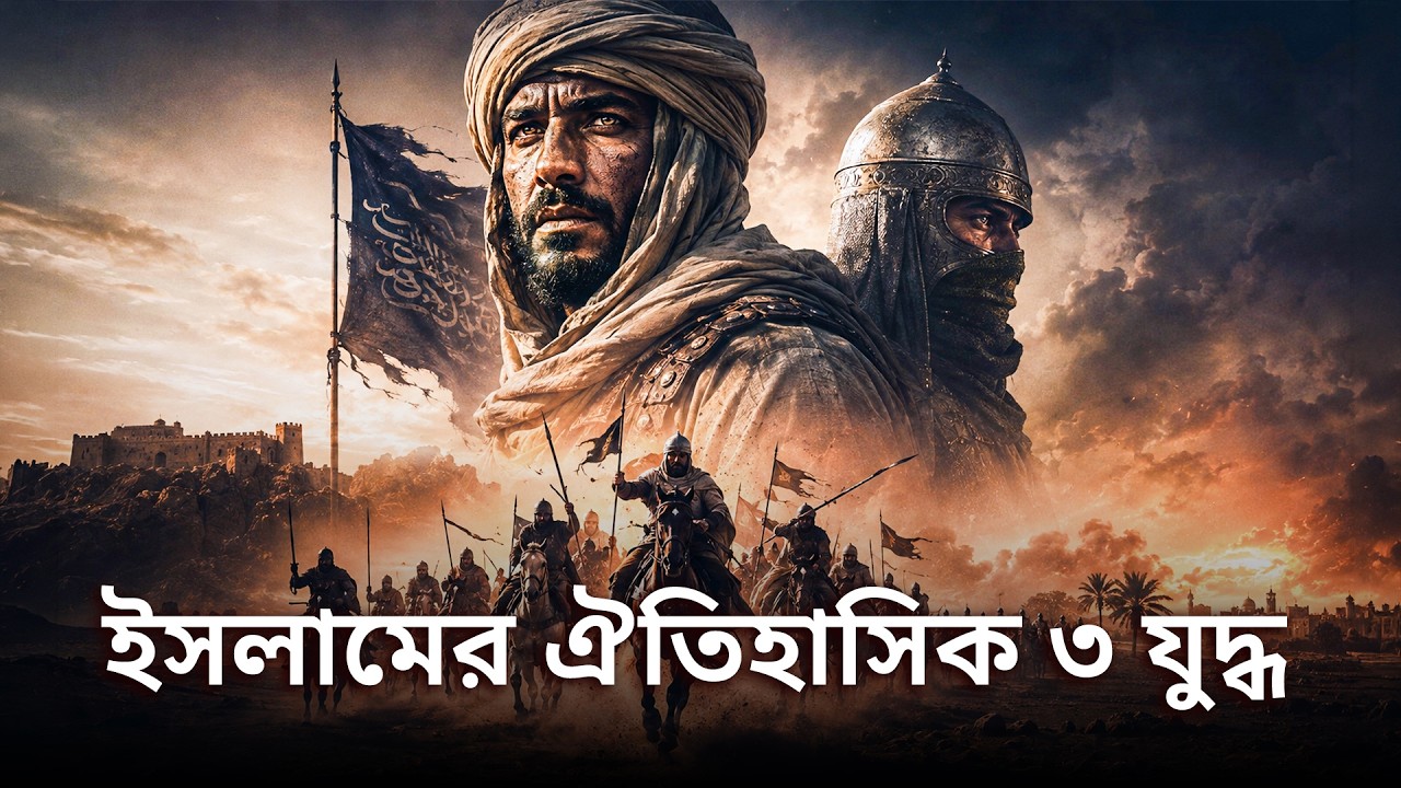 ইসলামের ঐতিহাসিক ৩ যুদ্ধ - শত্রুবেষ্টিত মহানবী মুহাম্মদ ﷺ!