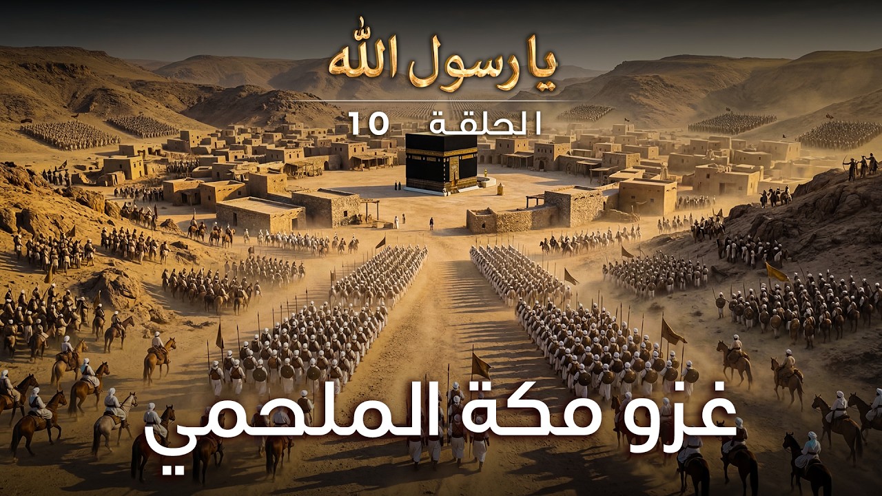 جيش إسلامي قوامه 10 آلاف جندي يدخل مكة المكرمة! - تصوير الذكاء الاصطناعي - يا رسول الله | الحلقة 10