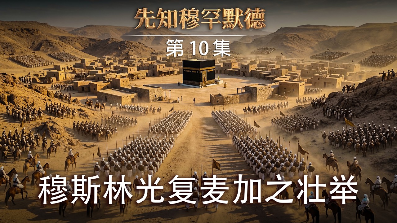 阔别麦加21载 穆斯林万人雄师重返家园！—AI视觉系列《先知穆罕默德》第 10 集